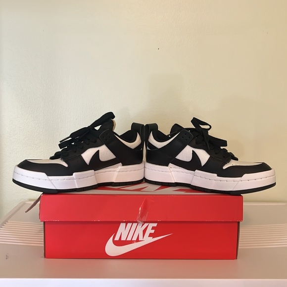W NIKE DUNK LOW DISRUPT S7 NWT NEVER WORN W AUTHENTICITY TAG P BLACK/WHITE PANDA - Picture 2 of 9